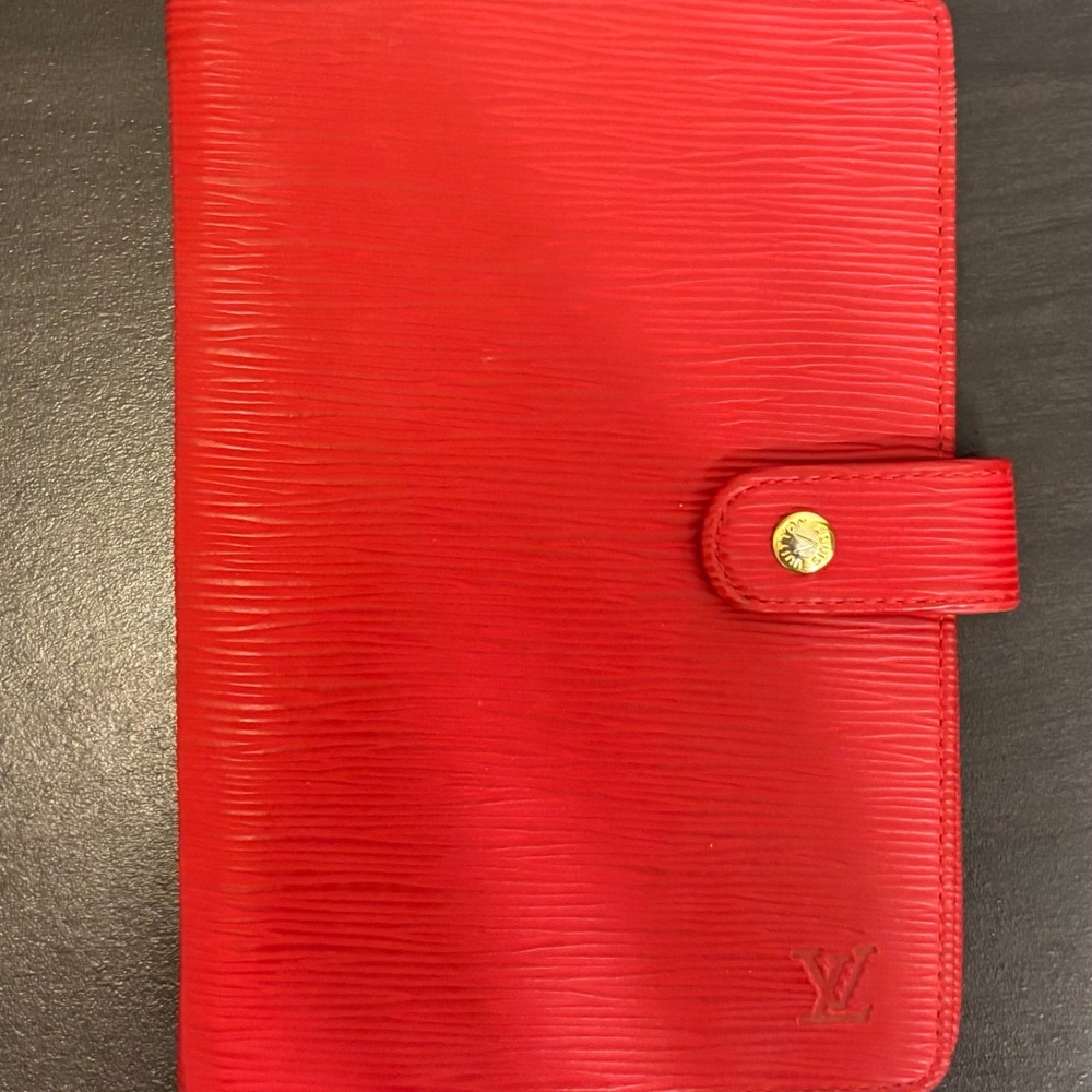 Louis Vuitton Scarlet Epi Leather Card Holder
